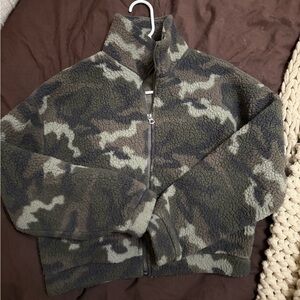 Camo fleece jacket